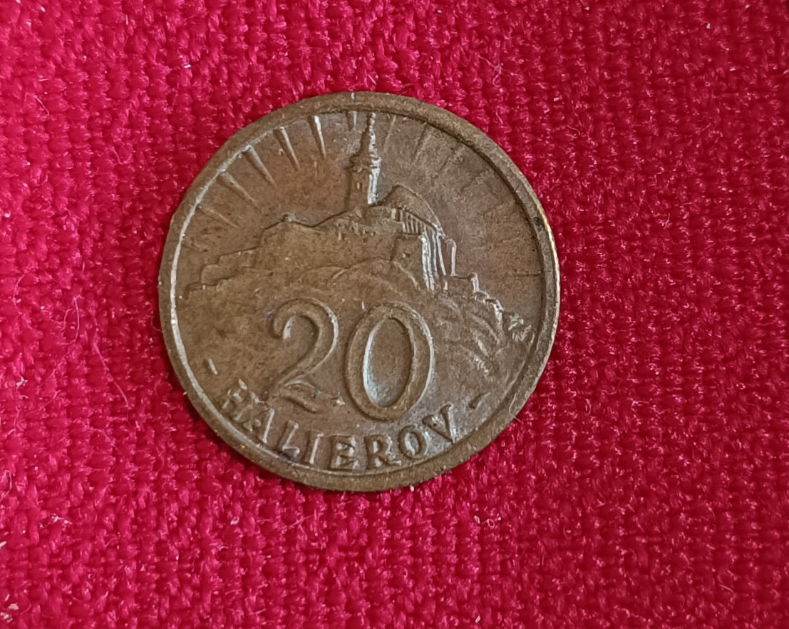 1942 20 Halierov CuZN Slovenský Štát UNC