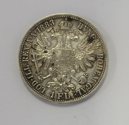1883 1 Florin  Franc Jozef