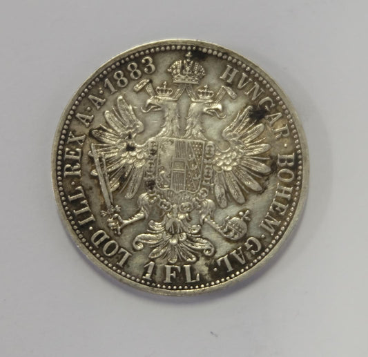 1883 1 Florin  Franc Jozef