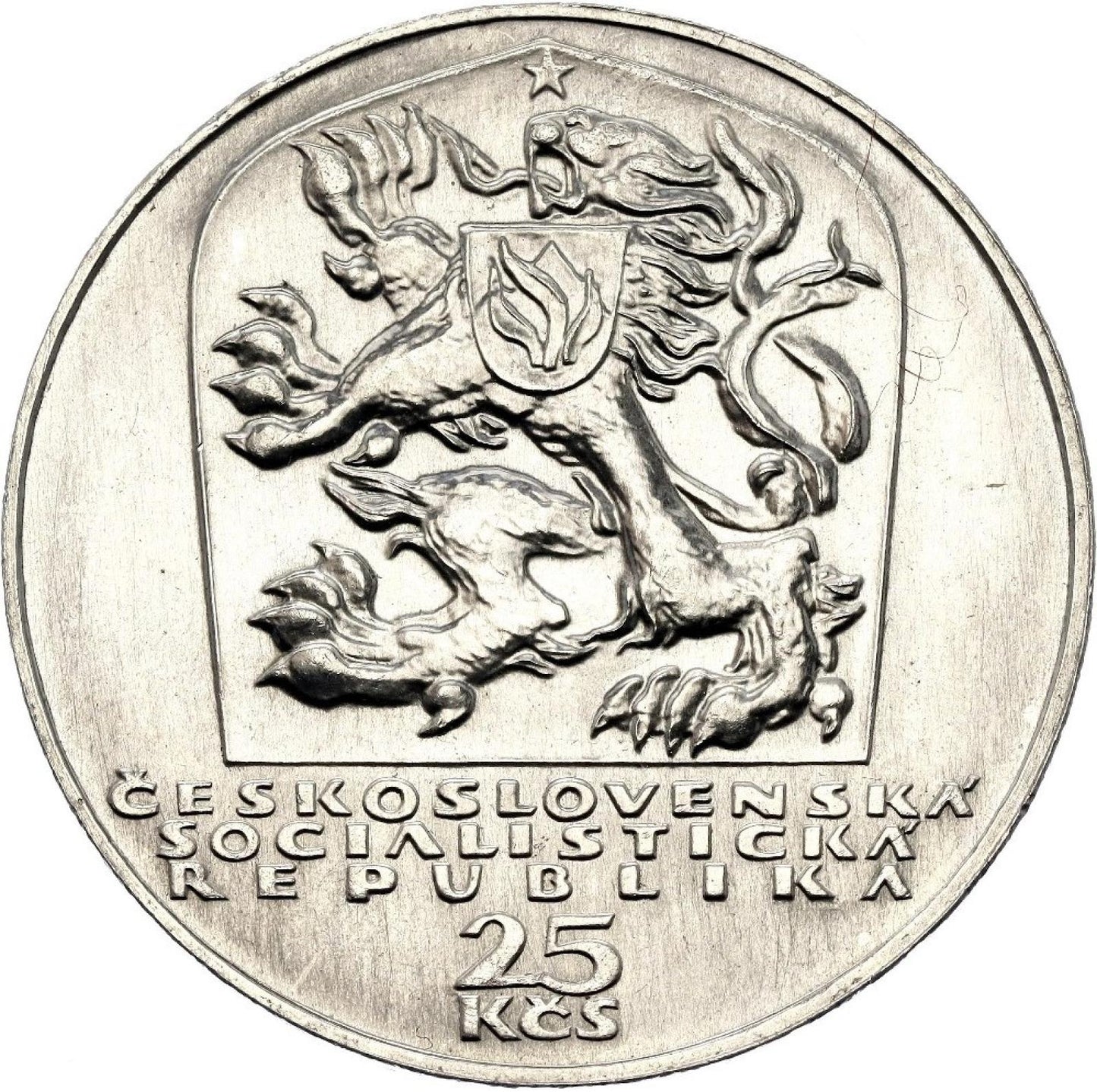 1969 25 Kčs - Plamene SNP 25 výročie SNP