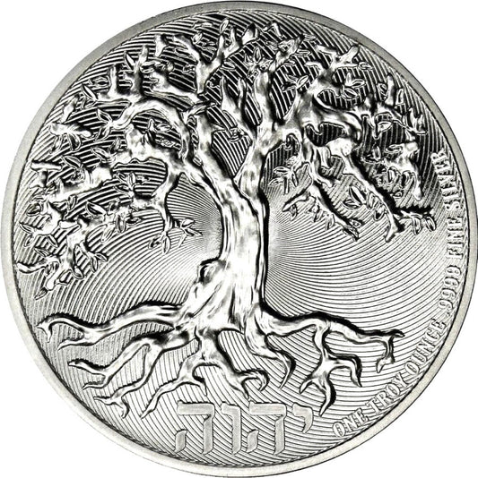 2022 2 Dollars Niue BU 1 Oz Ag Tree of Life