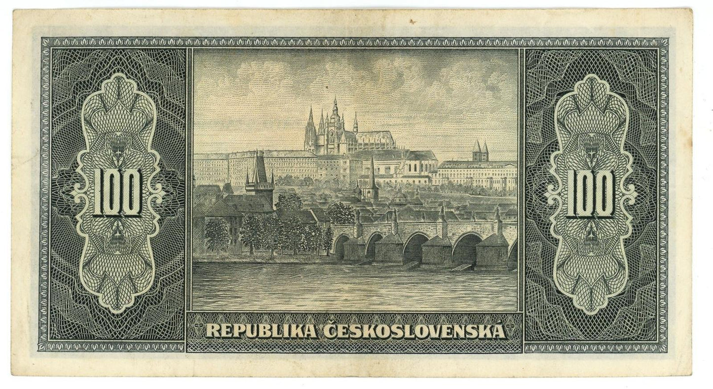 1945 100 korun Masaryk séria PD