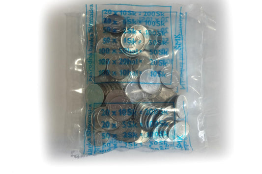 10 Halierov Set mincí 2001 v originál bankovom sáčku UNC