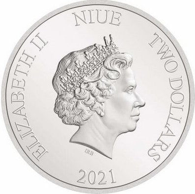 2021 2 Dollars Niue BU 1 Oz Ag Superman