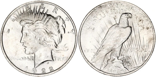 Strieborná veľká minca United States dollar 1922