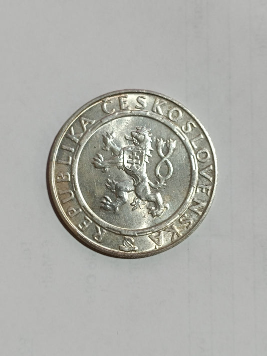 1955 100 Kčs - Oslobodenie Československa - 10. výročie oblé J