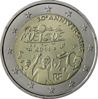 2011 2 EURO Francúzsko - Sviatok hudby