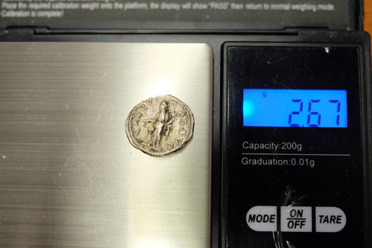 Severus Alexander, AR denár z r. 190 , 2,67g AEQVITAS AVG nádherný stav