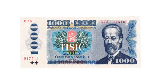 1985 1000 Korún Československo UNC séria C75