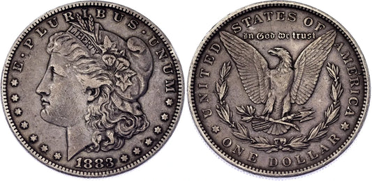 Strieborná veľká minca Morgen dollar 1883