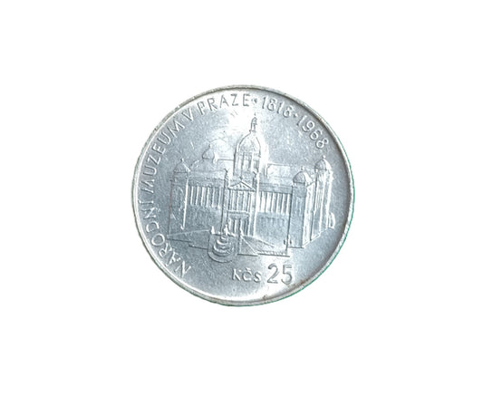 1968 25 Kčs - Národné múzeum v Prahe - 150. výročie založenia